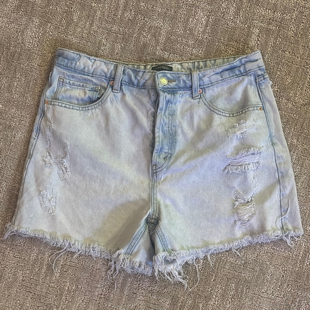 Target Blue Jean Shorts Distressed Style